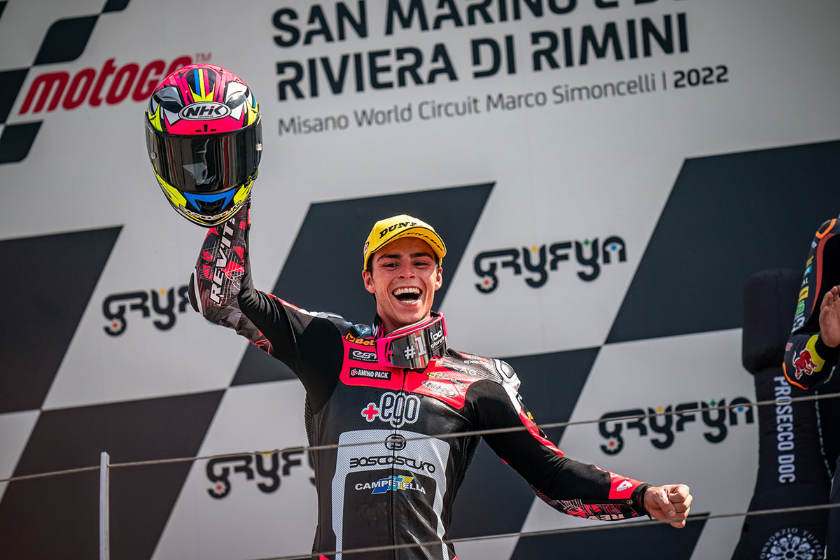 Alonso Lopez podium Misano